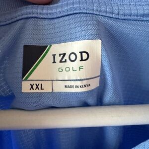 IZOD Golf Blue Polo Shirt XXL